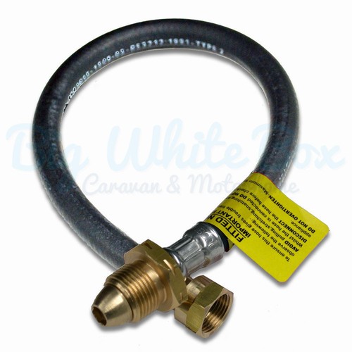 Propane 1500mm NRV Pigtail Hose Pipe LPG Gas Changeover Caravan