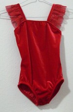 Motionwear leotard 6x-7 Red