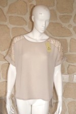 Haut beige neuf taille unique marque New Collection (dy)