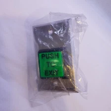 Kantech PB-EXIT "Push to Exit" Momentary Release Button 2"L×2"W, Skbawa-b058-jb