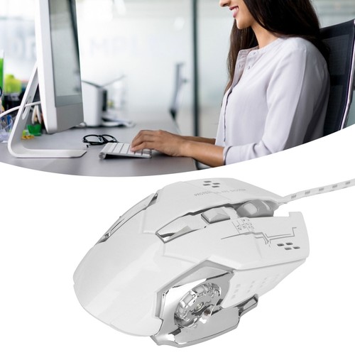 Gaming Wired Mouse USB Ergonomic Optical Mice 3200DPI 6 Keys For Computer Wh Fit - Picture 4 of 22