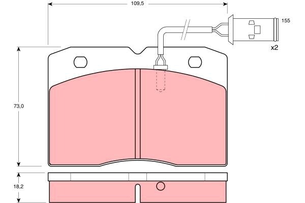 TRW GDB478 BremsklöTze, BremsbeläGe FüR Iveco Daily II Pritsche/Fahrgestell-image