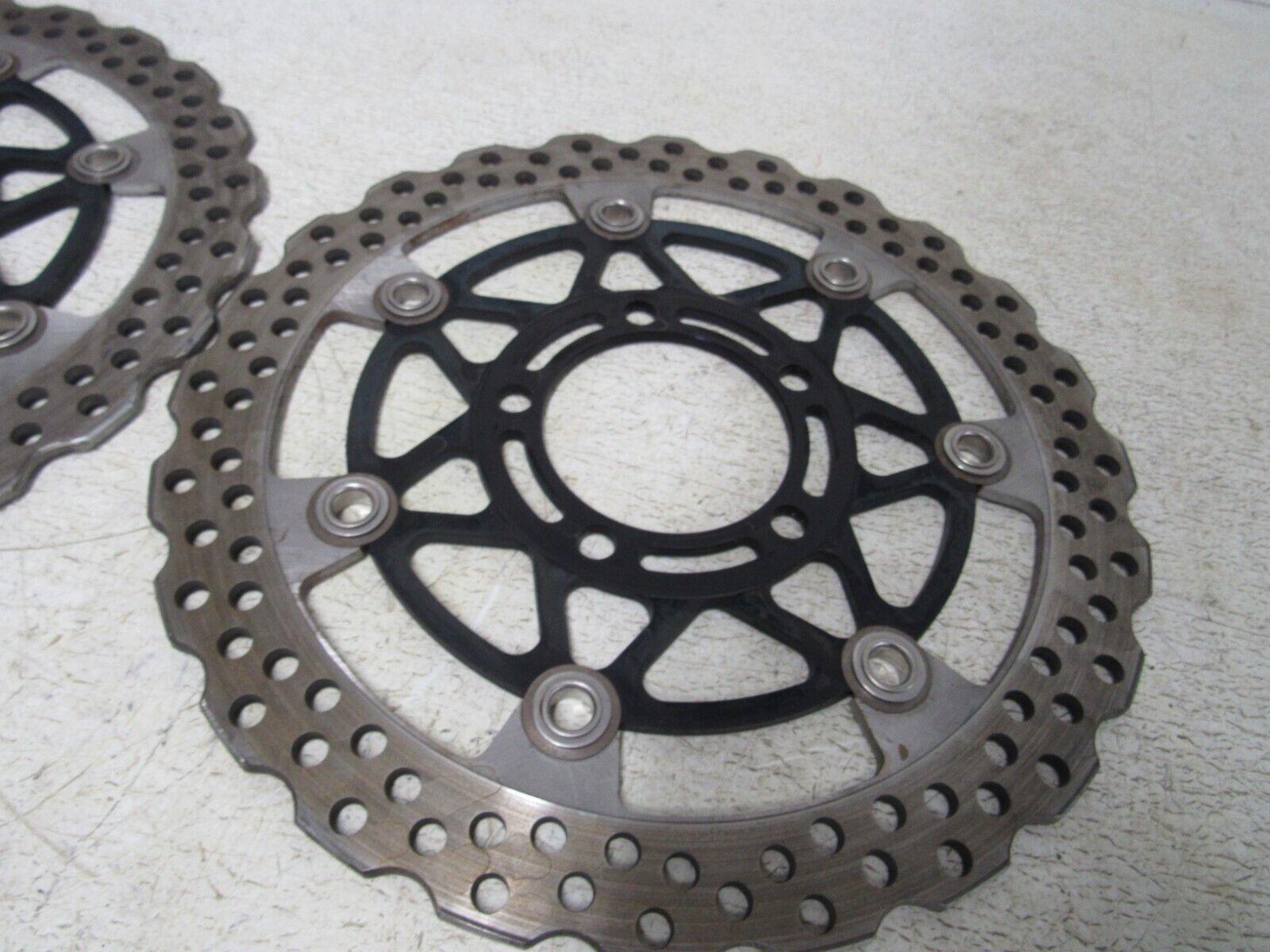 12-17 KAWASAKI ZX14R ZX 14 ZX14 FRONT ROTORS BRAKE DISC PAIR WHEEL OEM #2943