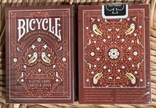 Bicycle Aviary (red) playing cards