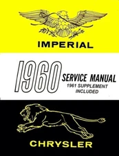 1960 1961 Chrysler Shop Service Repair Manual Engine Drivetrain Wiring Book OEM