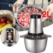 300W Electric Food Chopper Electric Stainless Steel Processor Meat Grinder Mixer