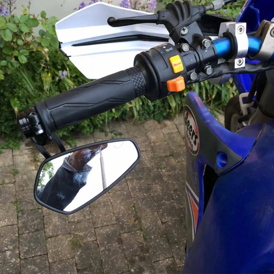 ESPEJOS RETROVISORES LATERALES EXTREMOS MANILLAR MOTO 7/8" PARA YAMAHA FZ-09 FZ-07 FZ6N UNIVERSAL Foto 2 de 4