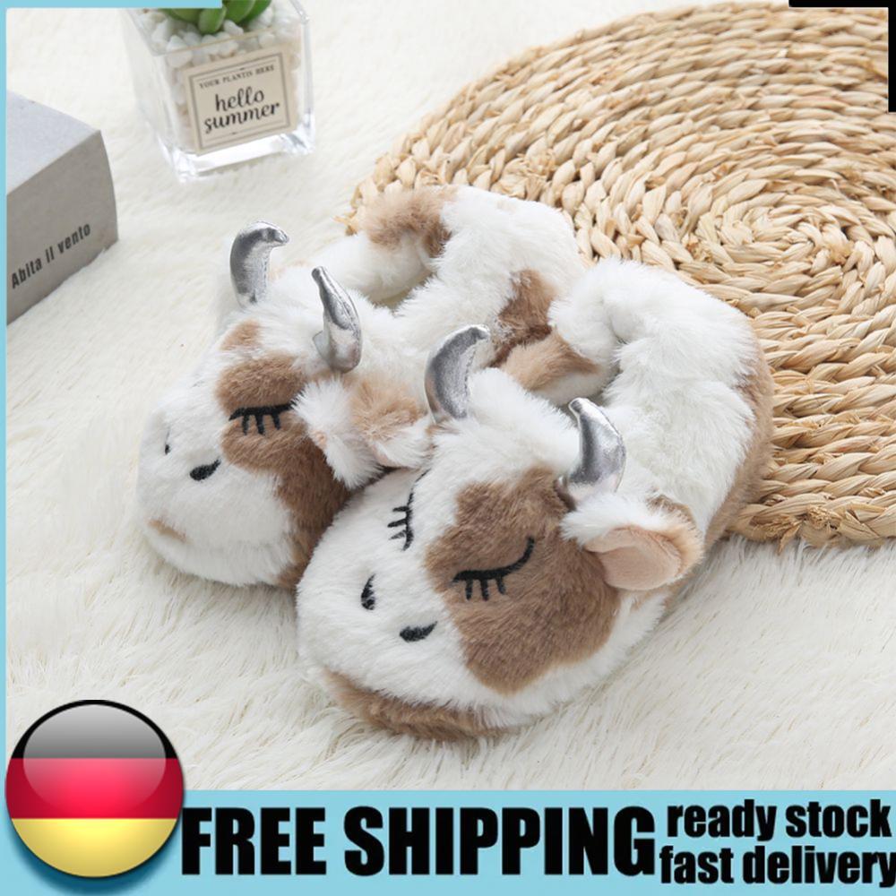 APL Pantofole mucca peluche bambini casa carine comode traspiranti per interno esterno