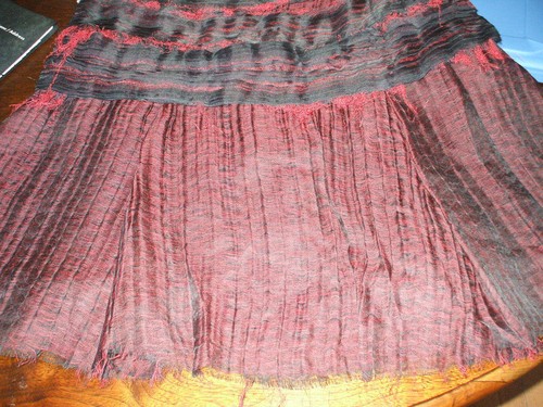 De colección. Vestido vanguardista Anett Rostel Rostfree Alemania en capas de seda irregular talla 46 - Imagen 4 de 11