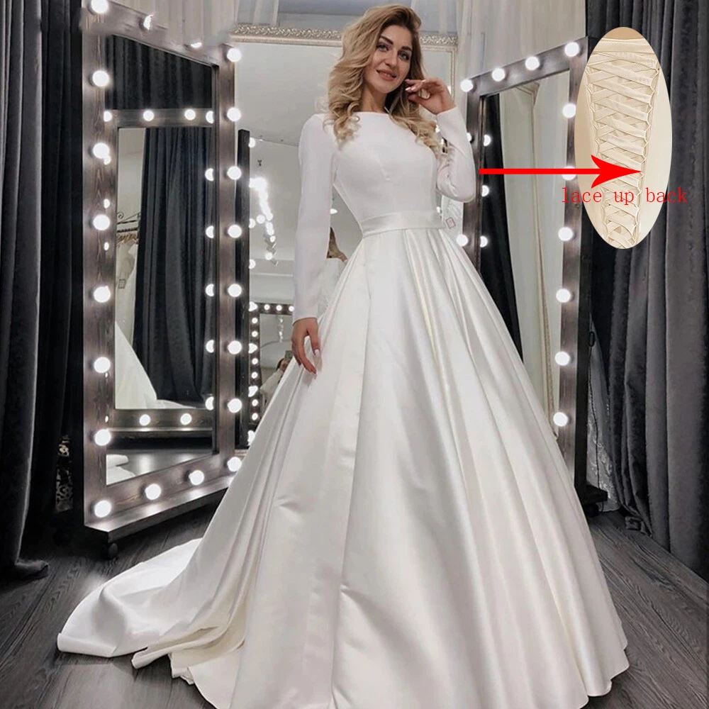 Satin Wedding Dresses UK | Cheap Satin Bridal Gowns Online