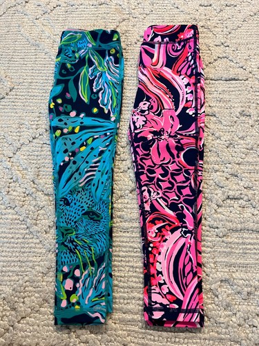 Girl's LILLY PULITZER Size SM (4-5) Patterned Leggings Lot