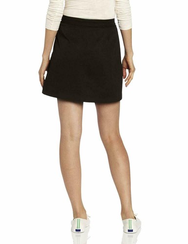 CLASSROOM Juniors Tab Pleat Scooter Skirt, Black, 5/6 - Picture 2 of 8