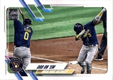 2021 Topps #7 Dab on 'Em Orlando Arcia milwaukee brewers
