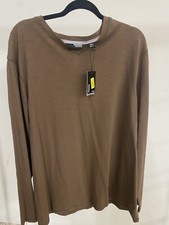 Murano Sweater Men s XL Tall XLT Knit Pullover Brown Long Sleeve