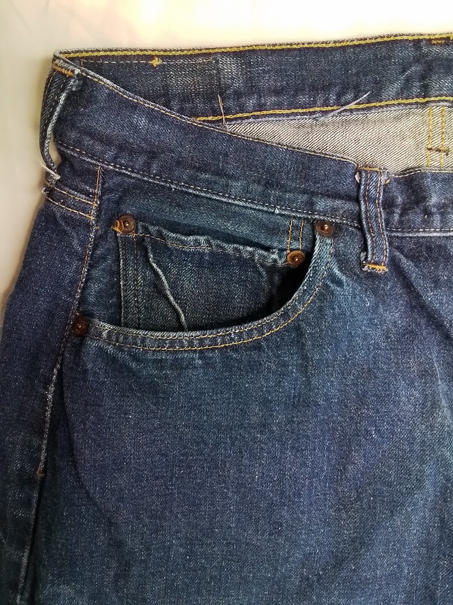 Vintage 60s Levi's 501 Jeans Selvage,6 top Button,maybe 5 Vintage 60s Levi's 501 Jeans Selvage,6 top Button,maybe 5