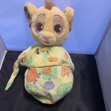 Disney Babies Simba Plush Lion King Blanket Park Stuffed Animal Swaddle Baby AT