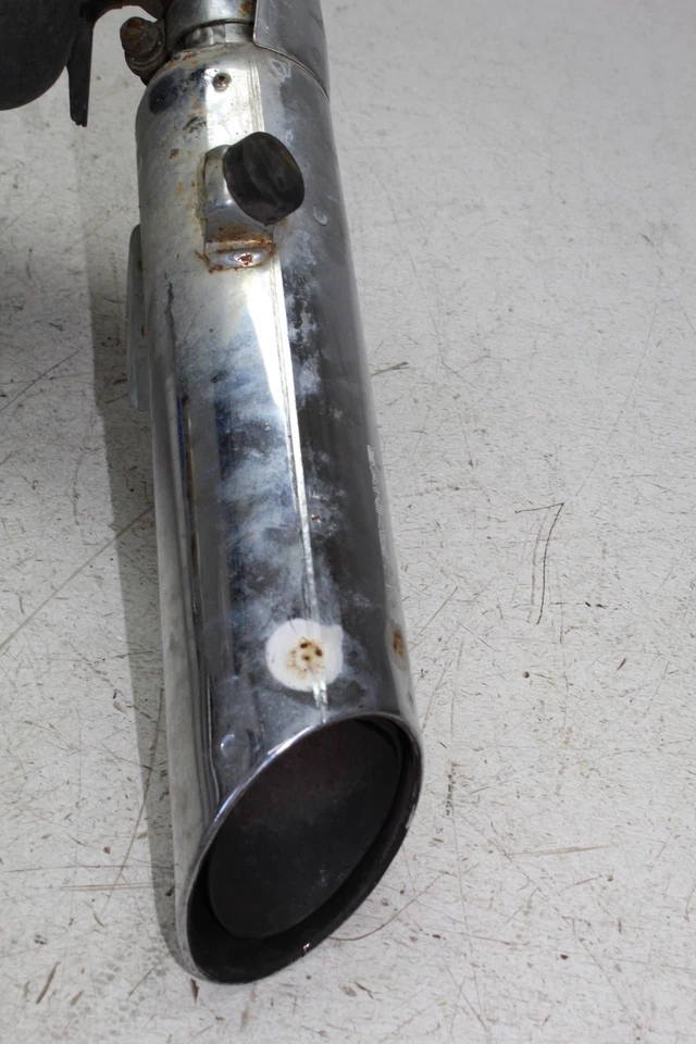 1984 HONDA SHADOW 500 VT500C FULL EXHAUST SYSTEM HEADERS PIPE MUFFLER - Image 3 of 4