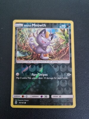REVERSE HOLO Pokemon TCG Sun Moon Base Card Alolan Meowth 78/149 | eBay REVERSE HOLO Pokemon TCG Sun Moon Base Card Alolan Meowth 78/149 | eBay