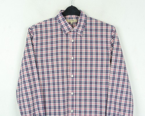 Whyred Hommes Boutonné T-SHIRT S Manche Longue Carreaux Tartan Décontracté Coton - Photo 2 sur 5