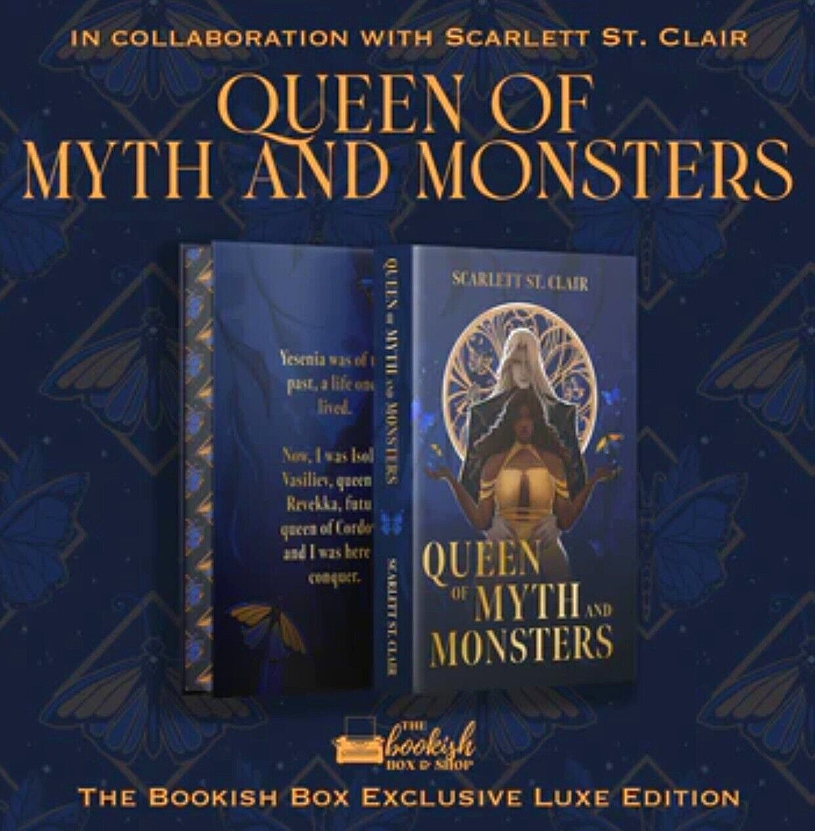 Queen of Myth and Monsters by Scarlett St. Clair BOOKISH BOX EXCLUSIVE  Stenciled