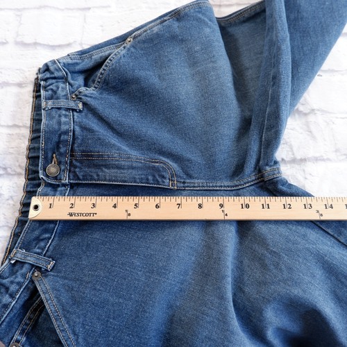 Lands End 16H Elastic Waist Denim Girls Carpenter Jeans 28x28 - Picture 11 of 19