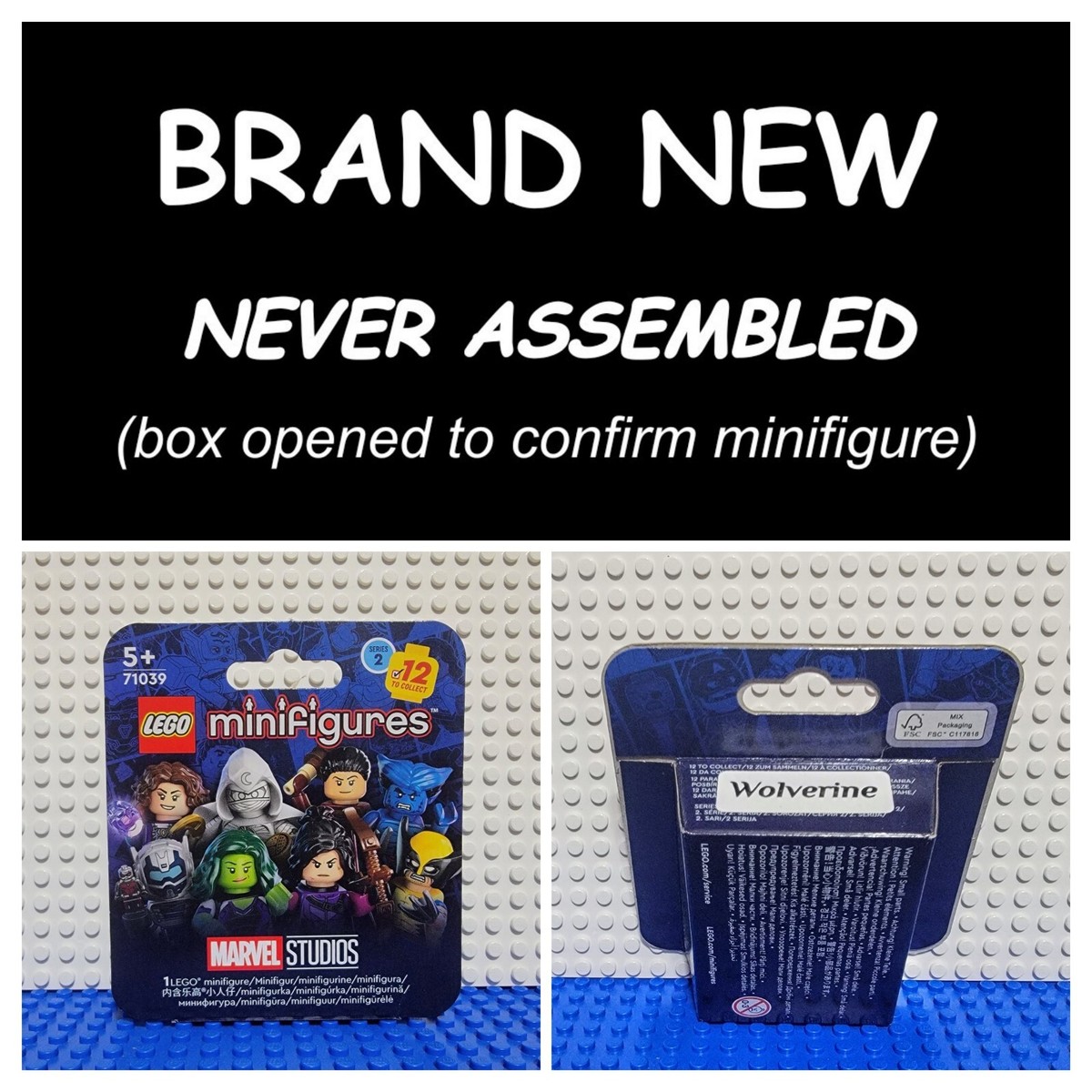 LEGO Wolverine X-Men 97 Minifigure Marvel Studios CMF Series 2 NEW