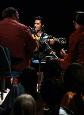 Elvis Presley during a performance on Elvis '68 Comeback 1960s TV Photo 64