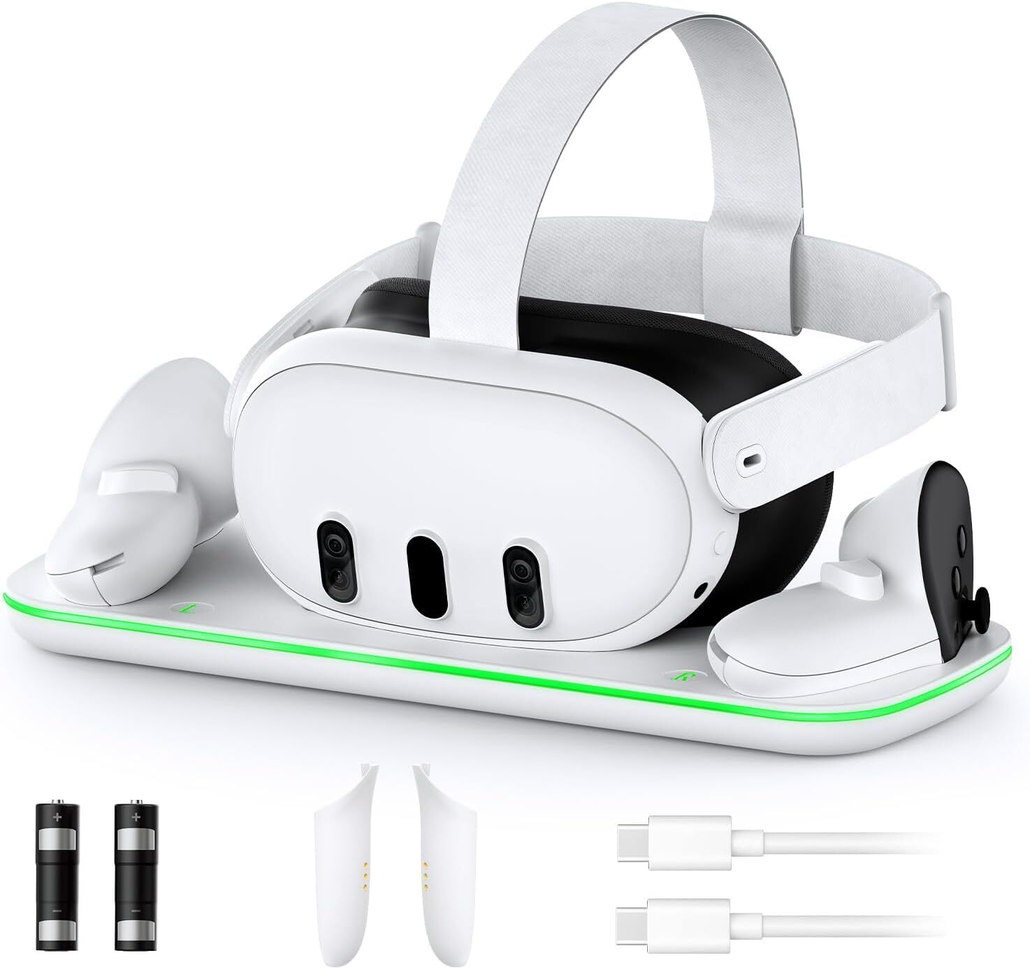 Charging Station Charger for Oculus/Meta Quest 3 VR Headset & Controller Type-C-image