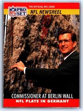 1990 Pro Set - NFL Newsreel Commissioner Paul Tagliabue at the Berlin Wall #785