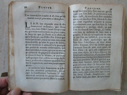 VIVE JESUS. COUTUME MONASTERE VISITATION SAINTE MARIE D'ANNESSY, 1702. - Picture 7 of 24