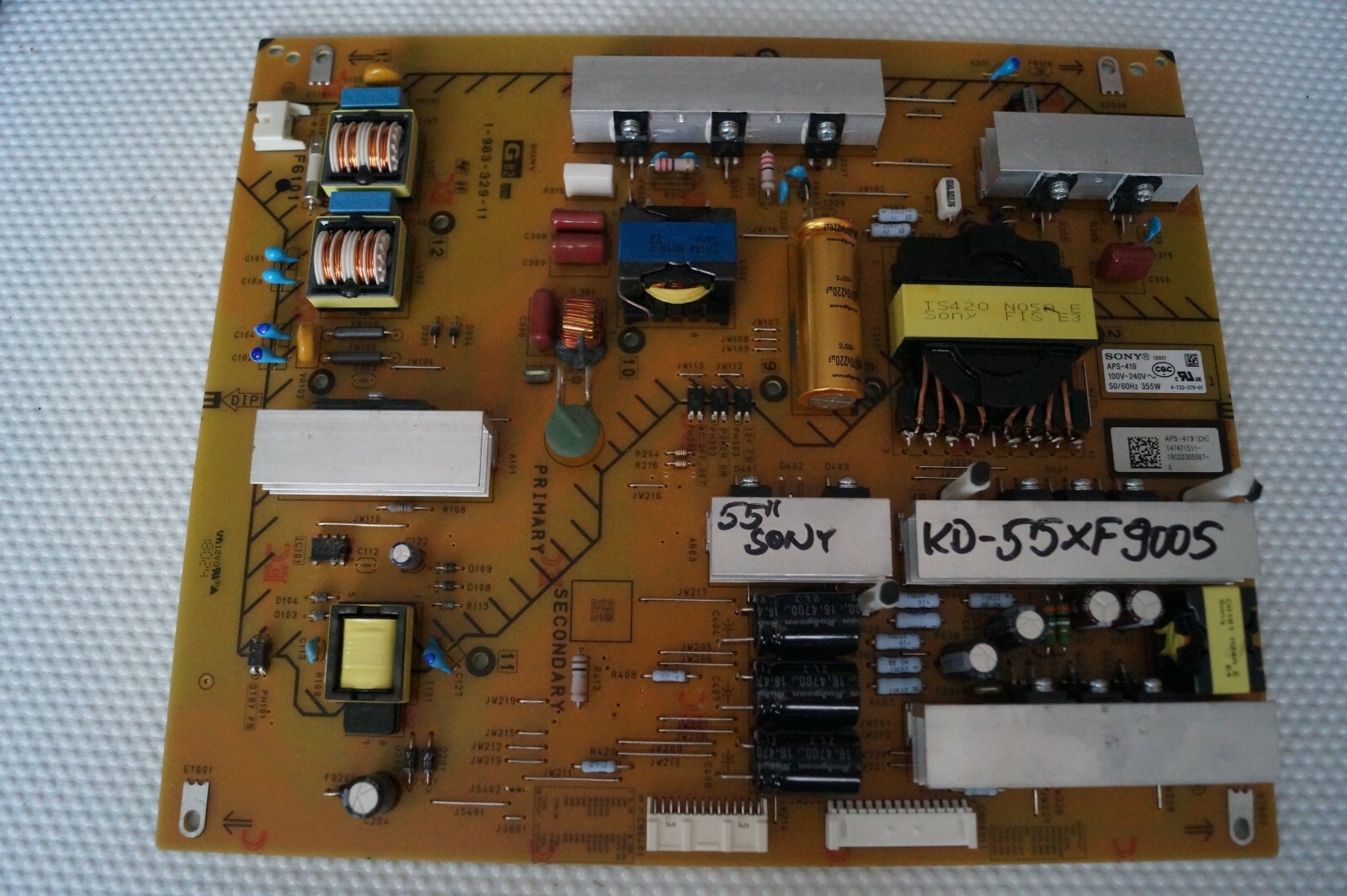 PSU POWER SUPPLY BOARD APS-419 1-983-329-11 FOR 55"" SONY KD-55XF9005 KD-55XG9505