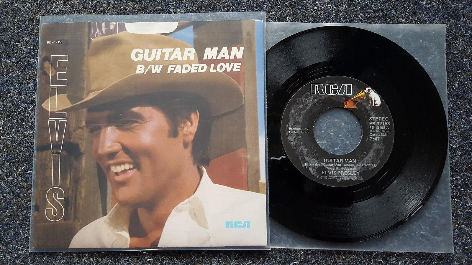 7"" Single Vinyl Elvis Presley - Guitar man/ Faded love US
