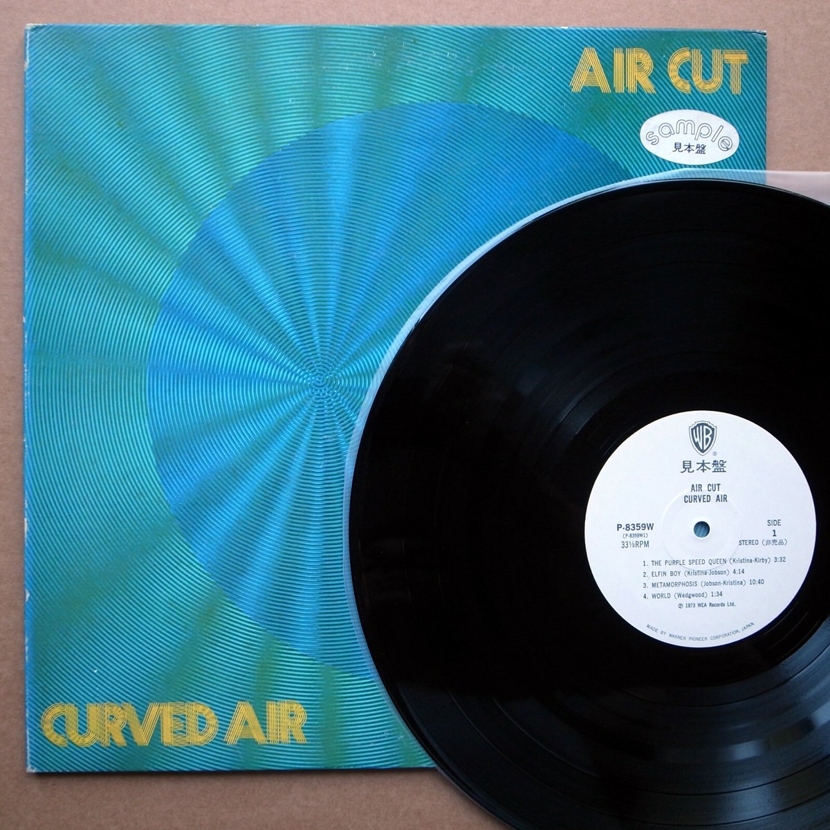 CURVED AIR エア・カット LPレコード Curved Air ‎– Air Cut - Japan 