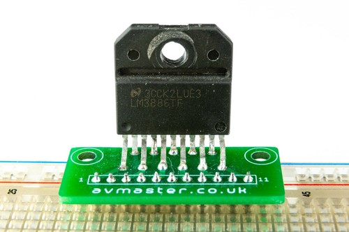 Multiwatt 11 MW11 TO220-11 Breakout Adapter Breadboard Stripboard 2.54mm 0.1" - Picture 2 of 2