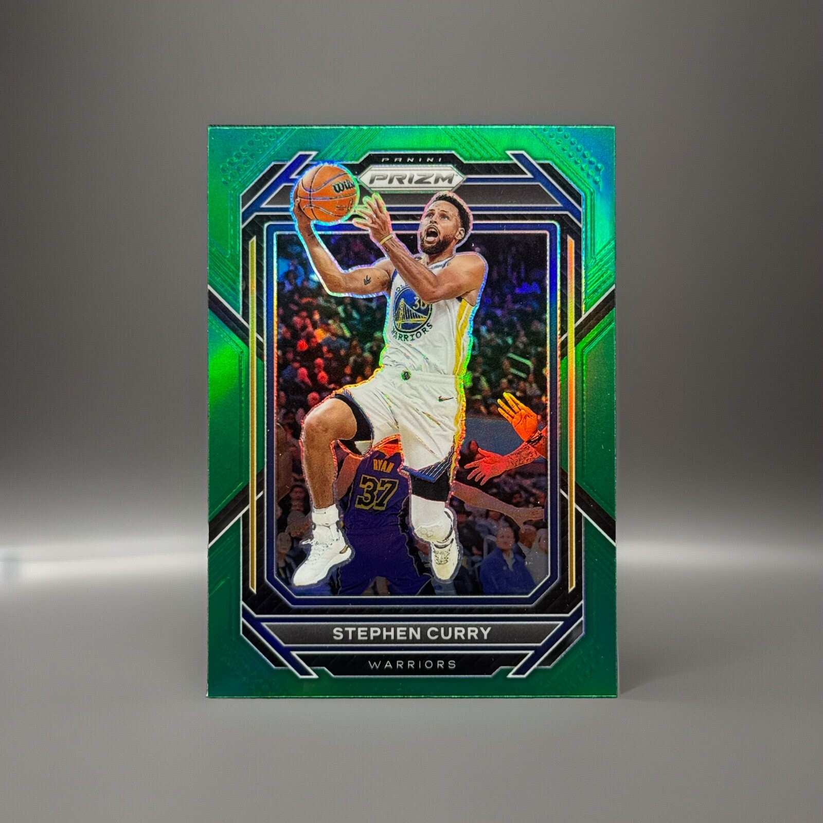 STEPHEN CURRY 2022-23 Panini Prizm Basketball Green Prizm #101 WARRIORS