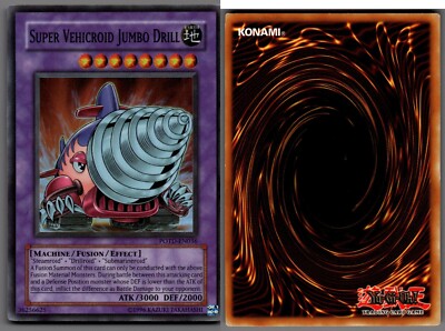POTD-EN036 Yugioh, Super Vehicroid Jumbo Drill, Holo Super Rare