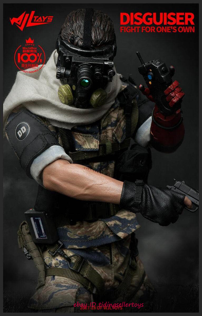 WJL Toys 1/6 Disguiser Snake Old フィギュア WJL toys 1/6 Metal Gear Ishmel Tiger Stripe Solid Snake Edition