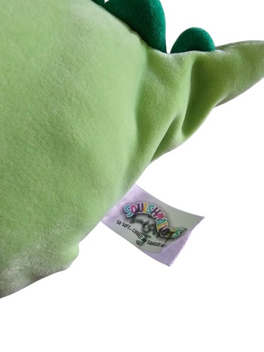 Squishmallows Kellytoy Green Plush Animal Danny the Dino Dinosaur 7" - Picture 5 of 5