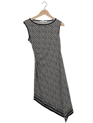 MAX STUDIO Vokuhila-Kleid Damen Kleid Gr. DE 36 schwarz-weiß Casual-Look