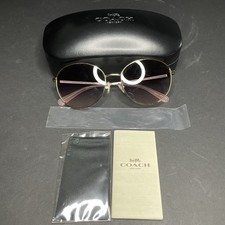 Coach Lia Round Women Sunglasses HC 7125 C3482 with Case