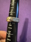 MESH RING 925 STERLING SILVER 1758 AR ITALY SIZE 7 — photo 4