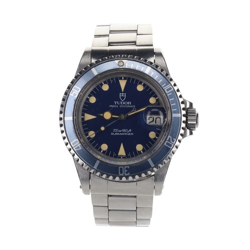 Tudor Submariner 'Lollipop' Blue Dial Watch Ref. 76100 Automatic Working