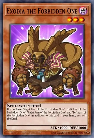 YUGIOH BLGG-EN002 Exodia the Forbidden One Chibi artwork Secret Rare 1st Edition