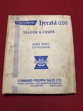 Triumph Herald 1200 Saloon Coupe Original Spare Parts Catalogue Stanpart Triumph Herald 1200 Saloon Coupe Original Spare Parts Catalogue Stanpart