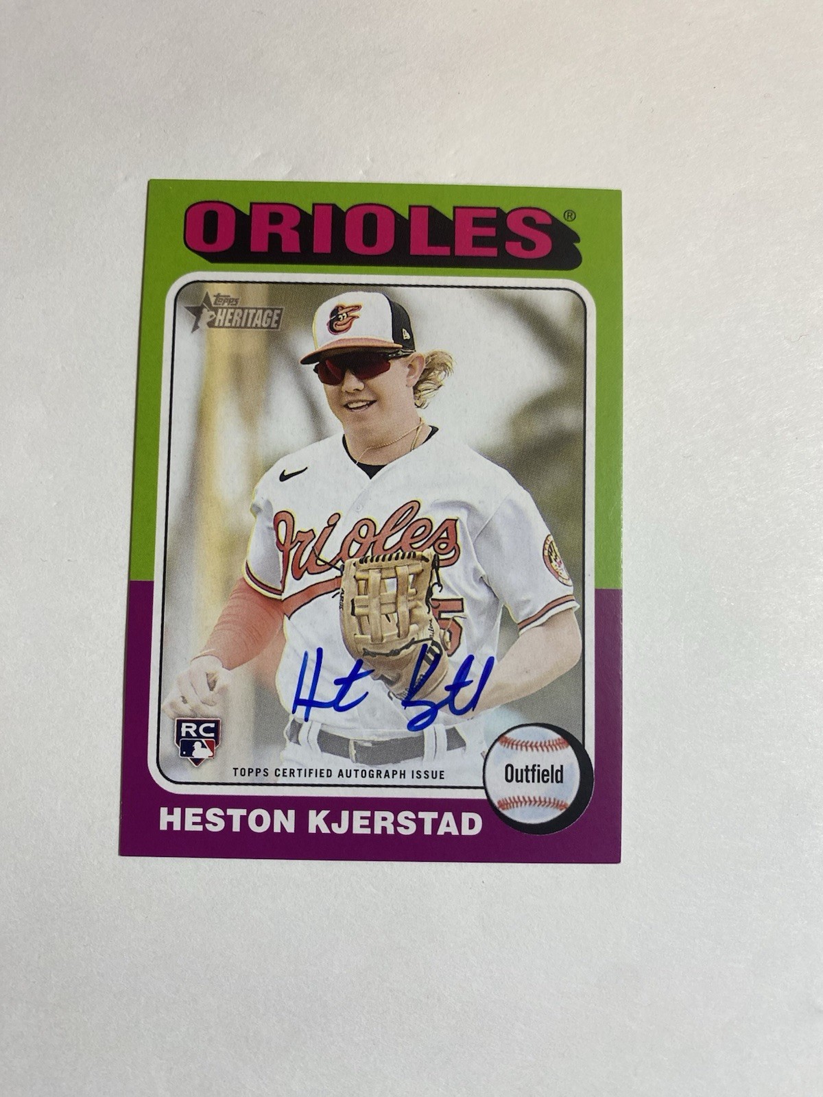 2024 Topps Heritage Heston Kjerstad Real One Auto RC #ROA-HK