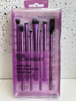 Real Techniques Everyday Eye Essentials Make-up Pinsel Set 8 Pinsel zum Verblenden.