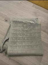 light grey bed spread