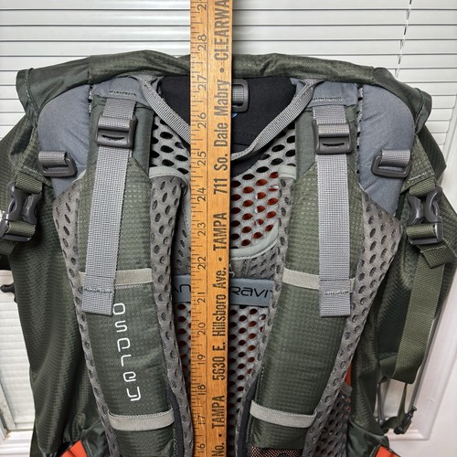 Osprey Atmos AG 65 Zaino Escursionismo Antigravità Sospensione Medio Verde Day Pack - Foto 9 di 13