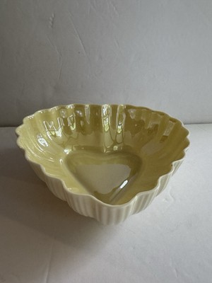 Belleek Heart Shaped Dish Porcelain 6th Green Mark Candy Trinket