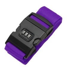 Luggage Straps with Combination Lock TSA Approved Purple